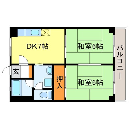 市兵衛第2ビルの物件間取画像